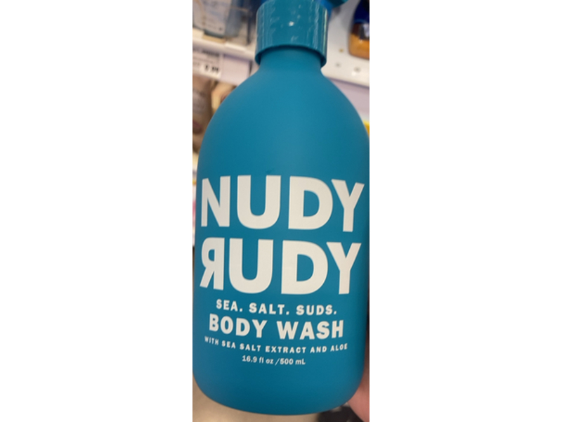 Nudy Rudy Body Wash, Sea Salt Suds, 16.9 fl oz/500 mL