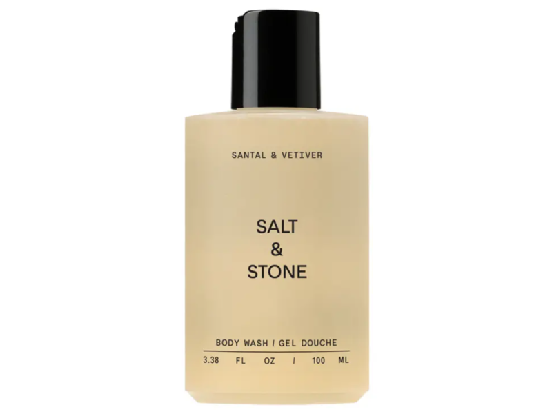 Salt & Stone Body Wash, Santal & Vetiver, 3.38 fl oz/100 mL