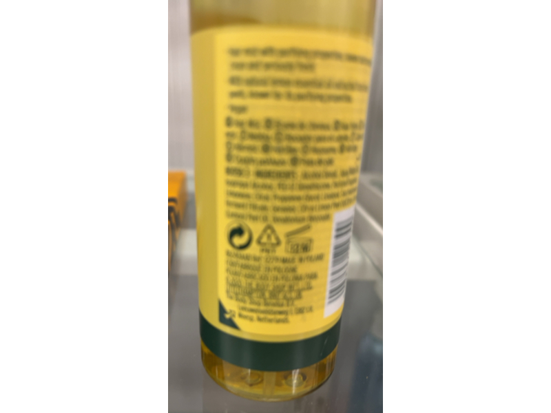 The Body Shop Caring & Purifying Hair Mist, Lemon, 3.3 fl oz/100 mL