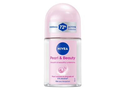 Nivea Pearl Beauty Antiperspirant, Preal Extract & Avocado Oil, 25 mL
