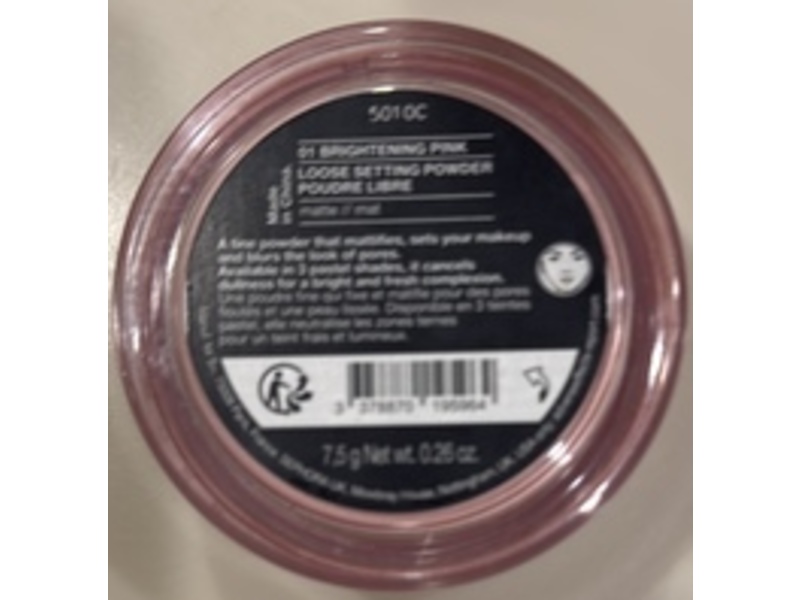 Sephora Blur It Loose Setting Powder, 01 Brightening Pink, 0.26 fl oz/7.5 g