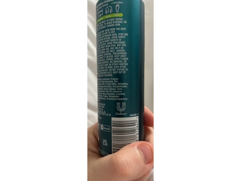 Sure Whole Body Deodorant, Active Fresh, 150 mL