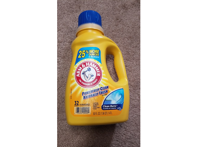 Arm Hammer Clean Burst Liquid Laundry Detergent 50 Fl Oz Ingredients And Reviews Arm Hammer Clean Burst Liquid Laundry, Arm And Hammer Detergent Allergy