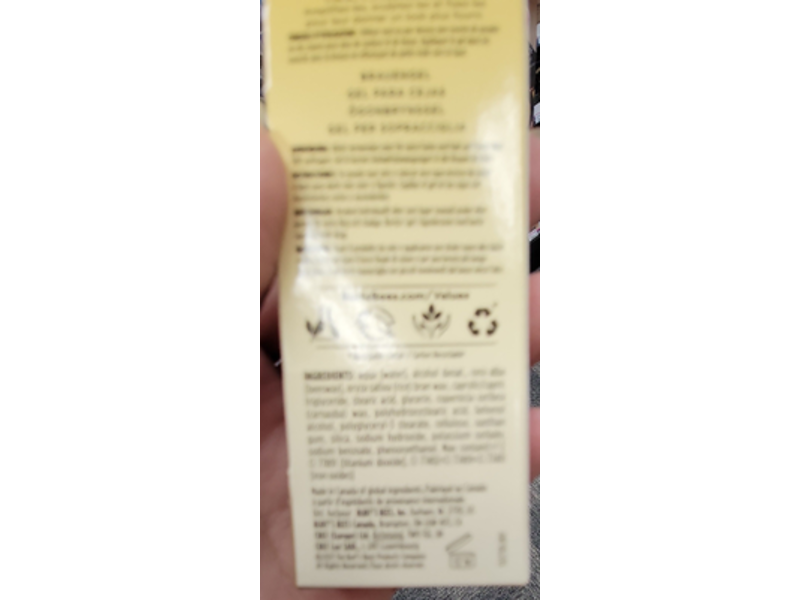 Burt's Bees Power Brow Gel, 1705 Ash Blonde, 0.1 oz/2.83 g