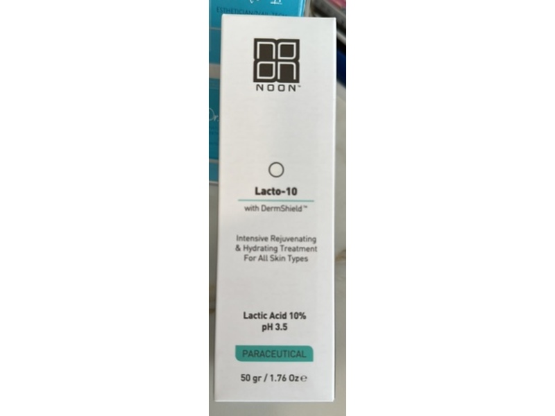 Noon Lacto-10 Intensive Rejuvenating & Hydrating Treatment, Lactic Acid 10%, 1.76 oz/50 g