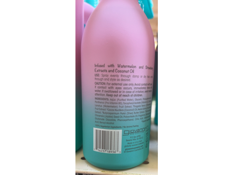 Eco Chic Kids Hair Smoothing & Detangling Spray, 8 fl oz/236 mL
