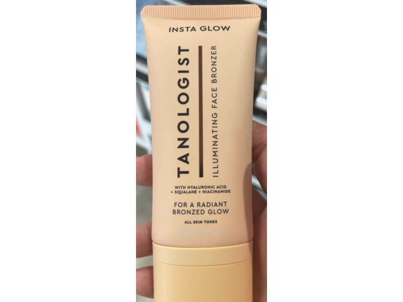 Tanologist Insta Glow Illuminating Face Bronzer, Hyaluronic Acid + Squalene & Niacinamide, 2.02 fl oz/60 mL