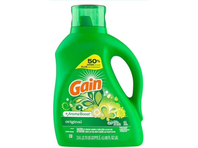 Gain + Aroma Boost Liquid Laundry Detergent, Original Scent , 61 Loads, 88 fl oz/2.6 L