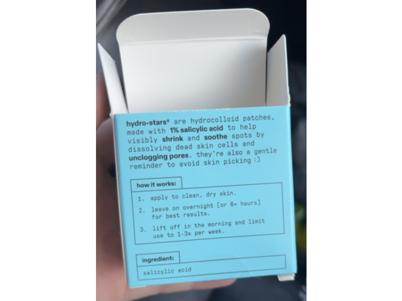 Starface Hydro - Star Pimple Patches, Big Blue Compact, 32 Count