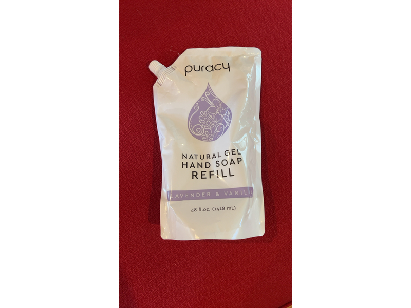 Puracy Organic Hand Soap Wash Refills for Soft Skin (Lavender & Vanilla, 48 Ounce)