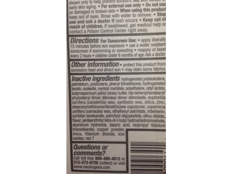 Neutrogena Revitalizing Lip Balm, Blush 20, SPF 20, 0.15 oz/4.2 g