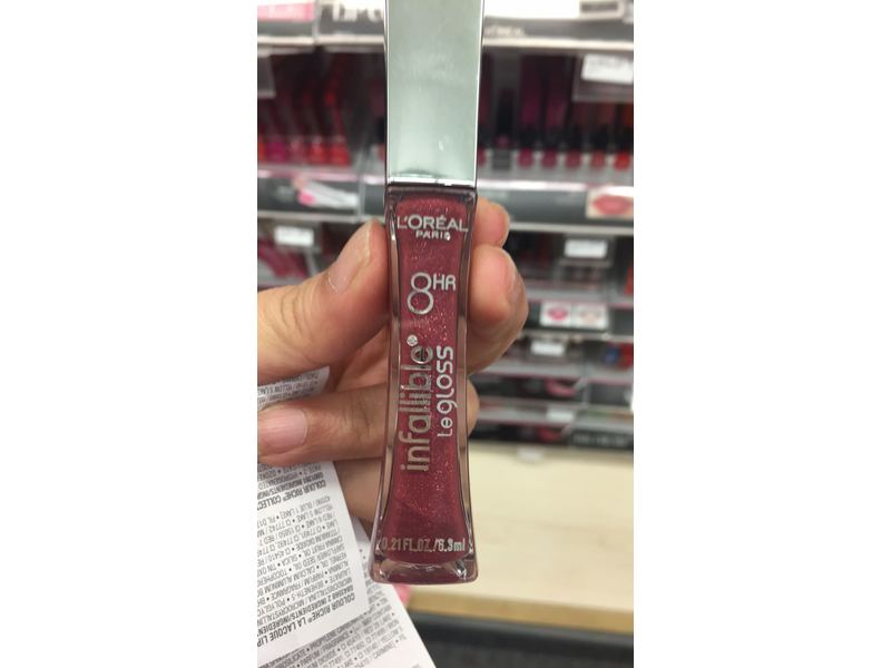 L'Oreal Paris Infallible 8HR Le Gloss, Glistening Berry, 0.21 Ounces