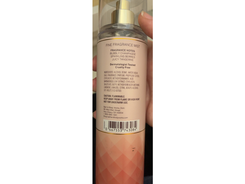 Bath & Body Works Champagne Toast Fine Fragrance Mist, 8 fl oz/238 mL