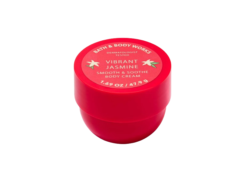 Bath & Body Works Smooth & Soothe Body Cream, Vibrant Jasmine, 1.69 fl oz/47.9 g