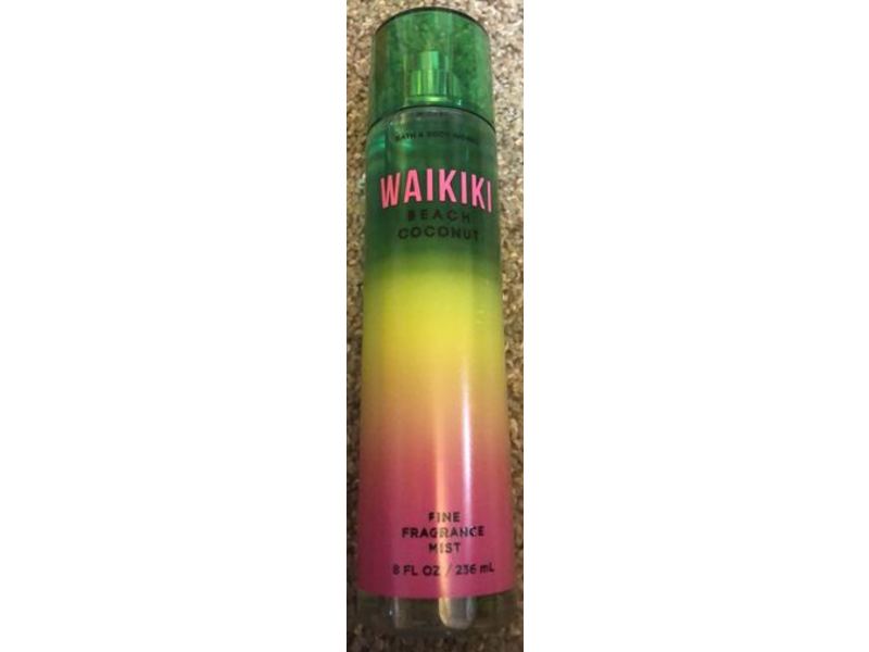 Bath & Body Works Waikiki Fine Fragrance Mist, Beach Coconut, 8 fl oz/236 mL