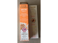 Grande Cosmetics Brow 2-In-1 Tinted Brow Gel+Brow Enhancing Serum, Medium, 0.07 fl oz/2 mL - thumbnail 2