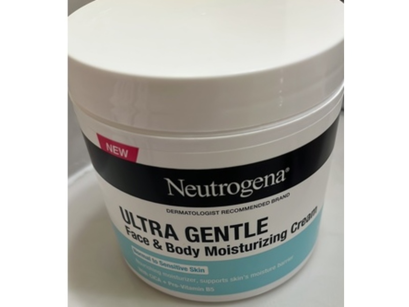 Neutrogena Ultra Gentle Face & Body Moisturizing Cream, Cica + Pro + Vitamin B5, 11 oz/311 g