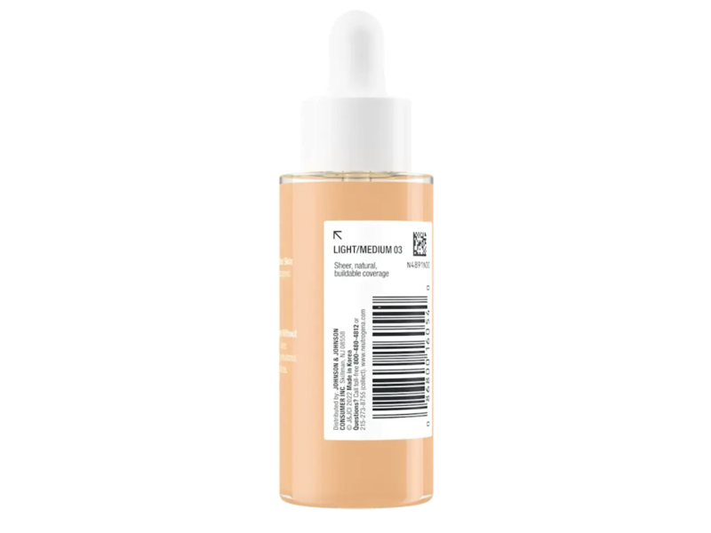 Neutrogena Serum Foundation, Sensitive Skin, Light/Medium 03, 1 oz/28 g