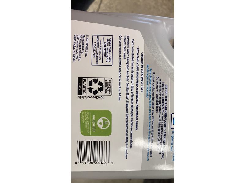 Bissell PET Clean Multi Surface, 64 oz. Natural Formula, Clear