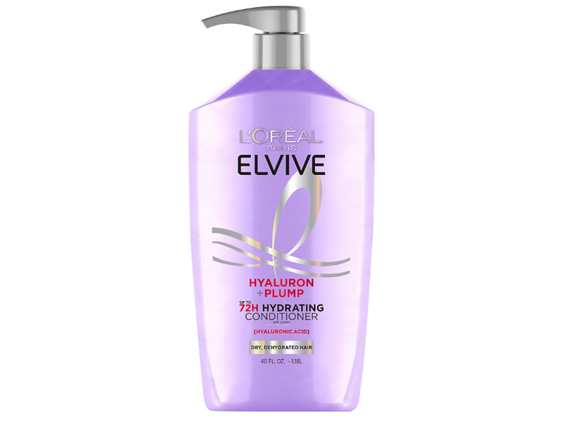 L'Oreal Paris Elvive Hydrating Conditioner, Hyaluronic Acid, 40 fl oz/1.18 L