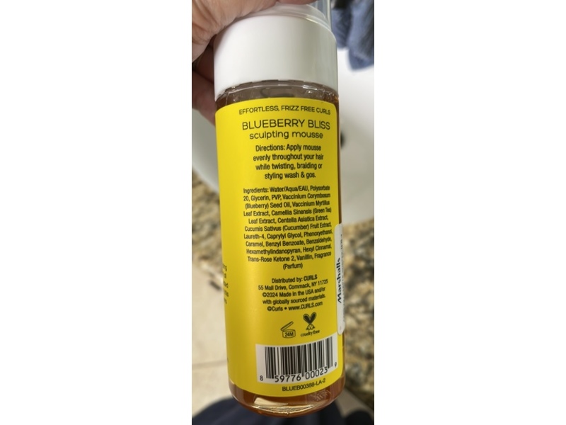 Curls Blueberry Bliss Sculping Mousse, 5.75 fl oz/170 mL