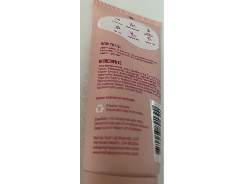 Happy Curves Comfort Cream, 2.25 fl oz/66 mL