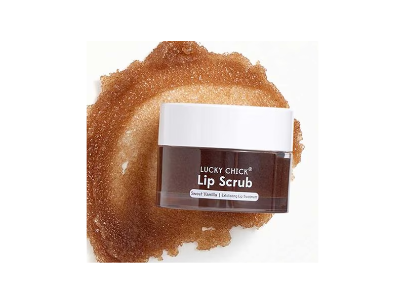 Lucky Chick Lip Love Calming Comfort Lip Scrub, Sweet Vanilla, 0.4 fl oz