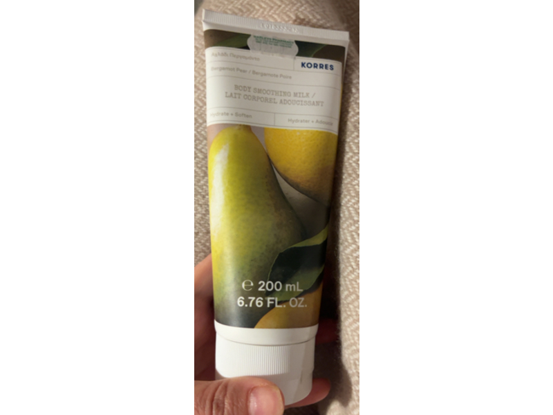 Korres Body Smoothing Milk, Bergamot Pear, 6.76 fl oz/200 mL
