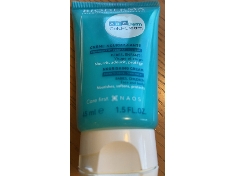 Bioderma ABCDerm Cold-Cream Nourishing Cream, 1.5 fl oz/45 mL