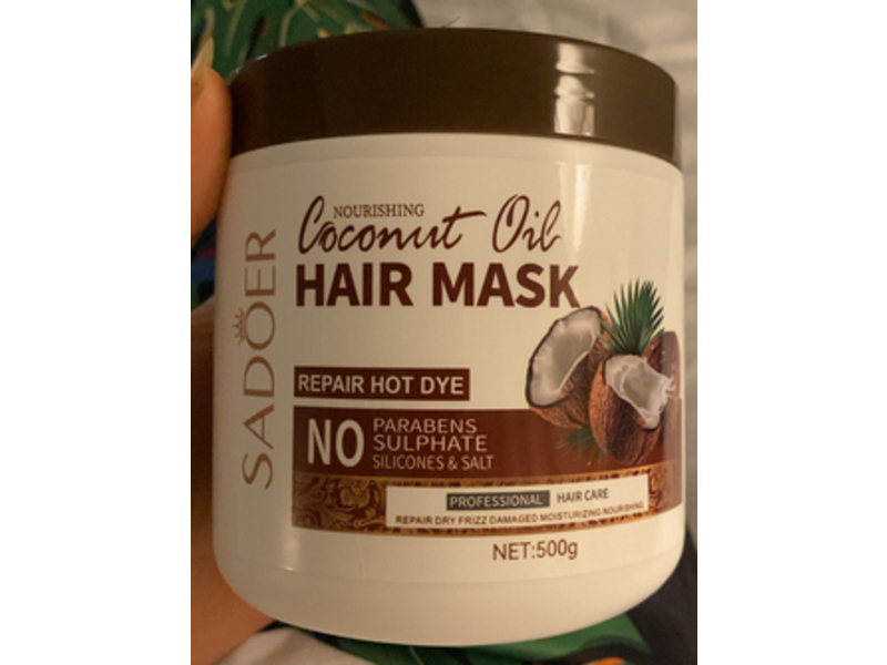 Sadoer Nourishing Coconut Oil Hair Mask, 500 mL