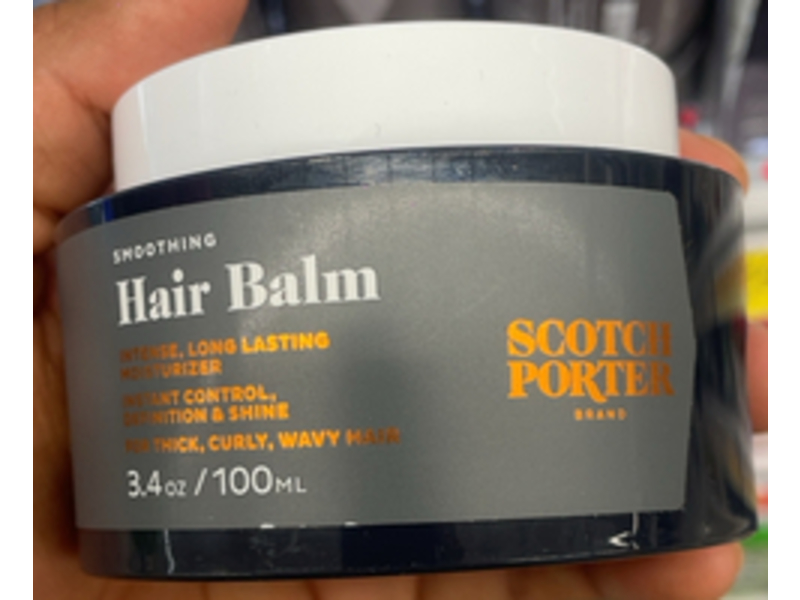 Scotch Porter Smoothing Hair Balm for Men, 3.4 oz/100 mL