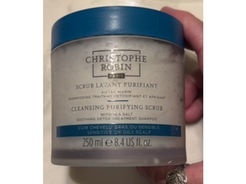Christophe Robin Paris Cleansing Purifying Scrub, She Salt, 8.4 fl oz/250 mL