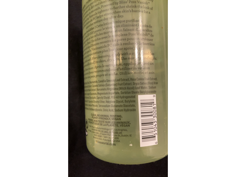 Bliss Disappearing Act Niacinamide Pore Vanish, 1.0 fl oz/30 mL