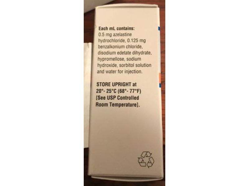 Azelastine HCL Ophthalmic Solution, 0.05%, 6 mL, Apotex Corp. (RX)