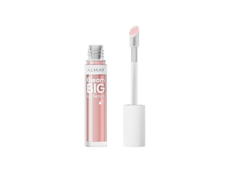 Almay Gleam Big Lip Serum, 100 Positively Pink, 0.13 fl oz/3.8 mL