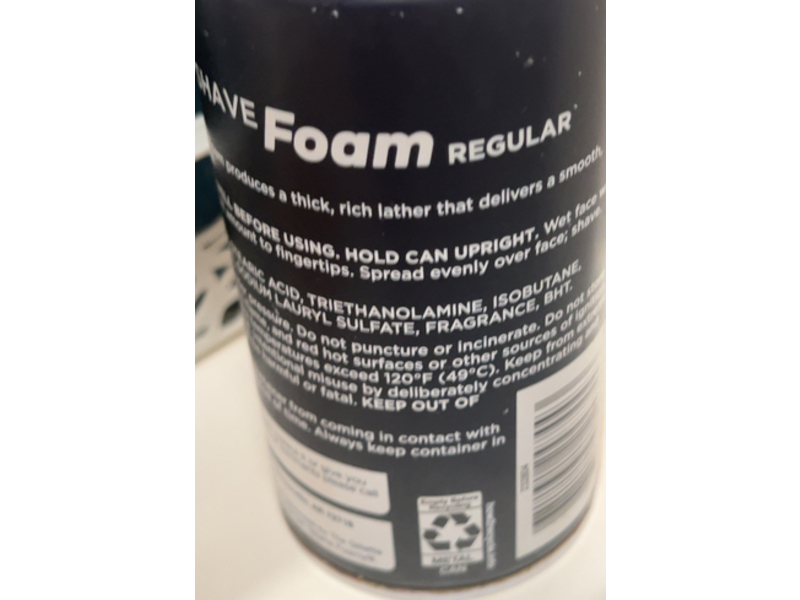 Equate Shave Foam, Regular, 10 oz/283 g