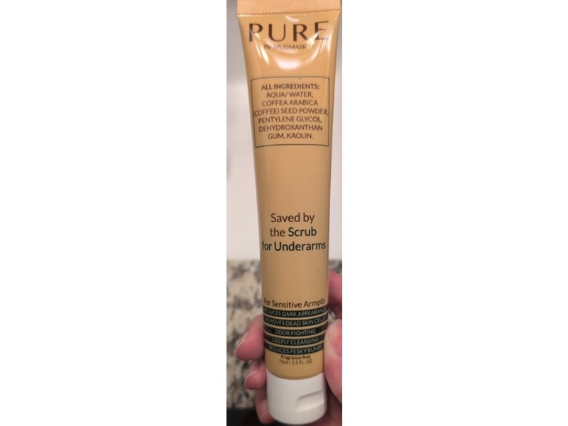 Mudmasky Pure Scrub For Underarms, 2.5 fl oz/75 mL