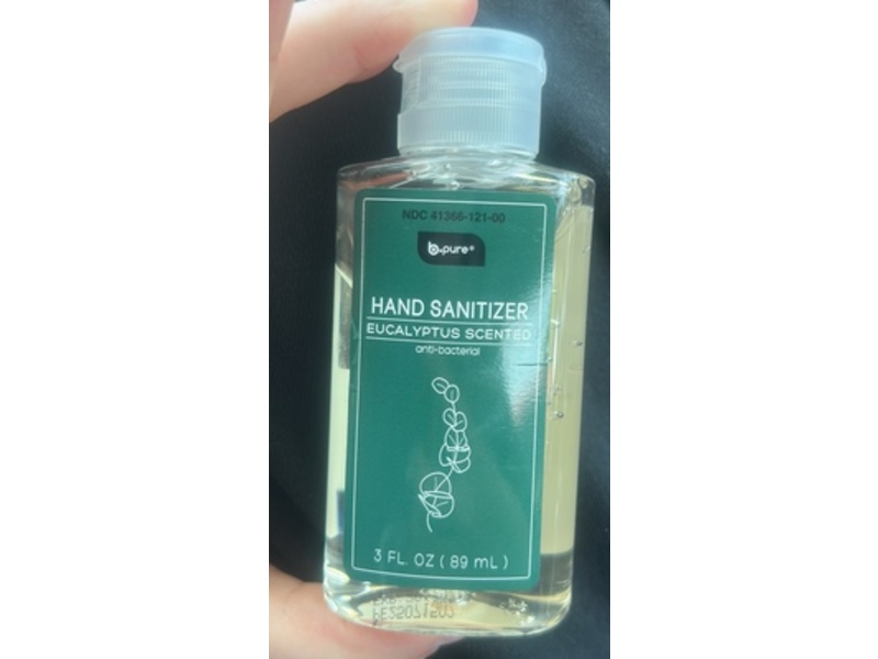 b.pure Anti Bacterial Hand Sanitizer, Eucalyptus Scented, 3 fl oz/89 mL