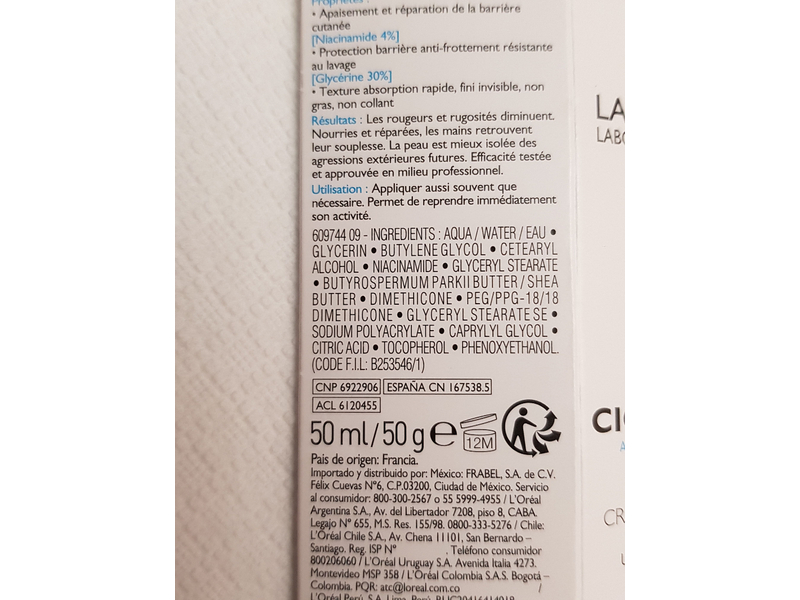 La Roche-Posay Cicaplast Mains, 1.69 fl oz/50 mL