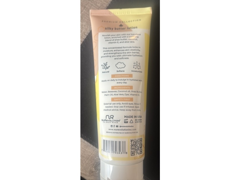 Bare Soak Silky Butter Lotion, Honey & Milk, 3.4 fl oz/100 mL