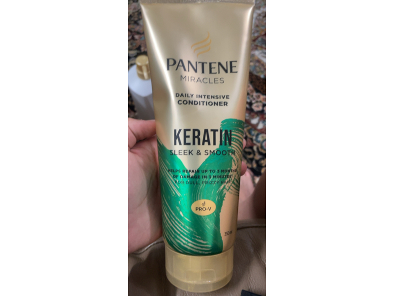 Pantene Keratin Sleek & Smooth Daily Intensive Conditioner, 350 mL