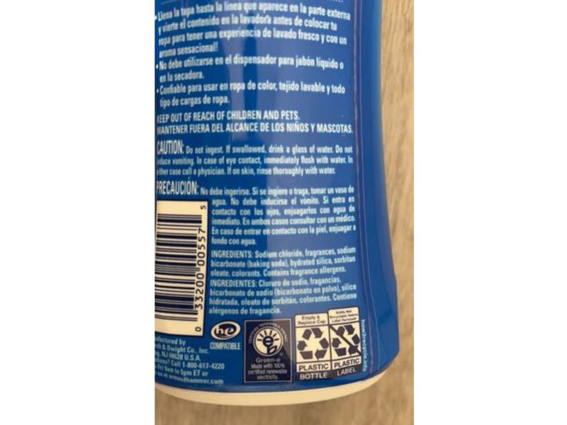 Arm & Hammer Clean Scentsations In-Wash Scent Booster, Purifying Waters, 15 oz/425 g