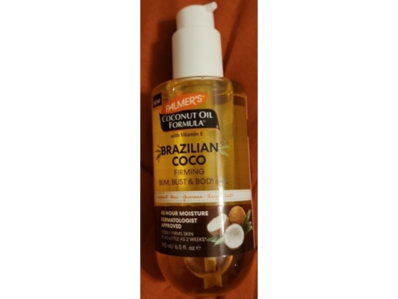 Palmer's Brazilian Coco Firming Bum, Bust & Body Oil, Coconut Oil, 6.5 fl oz/192 mL