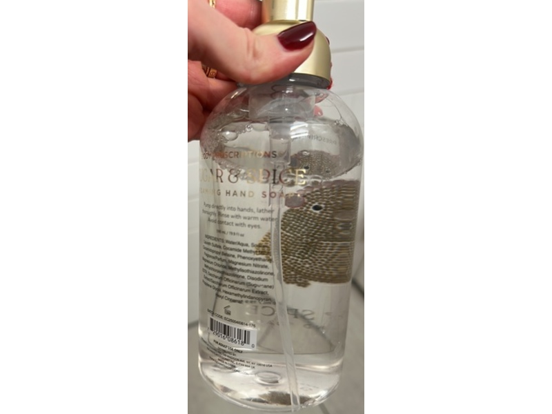 Body Prescription Foaming Hand Soap, Sugar & Spice, 19.9 fl oz/590 mL