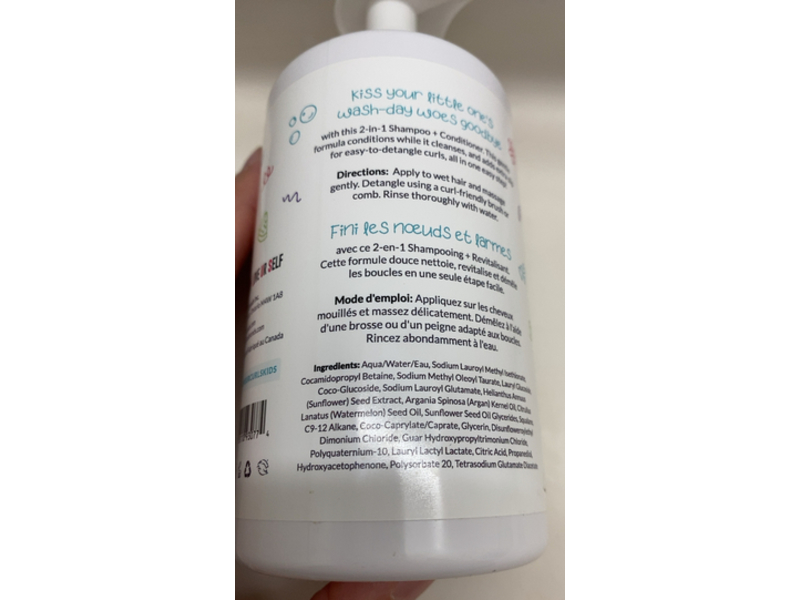 LUS Love Ur Curls Kids 2-In-1 Shampoo & Conditioner, 10.1 fl oz/300 mL