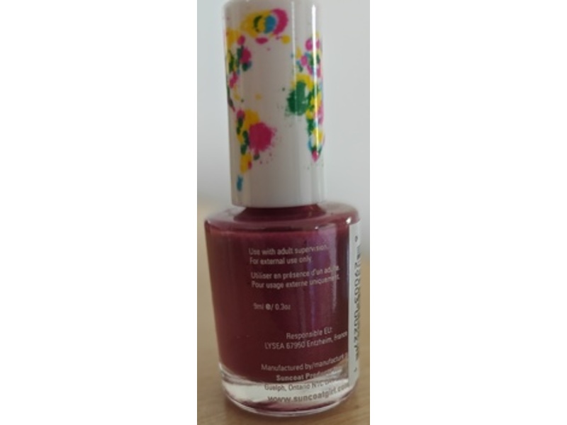 Suncoatgirl Water-Based Nail Polish, Princess Dress, 0.3 oz/9 mL