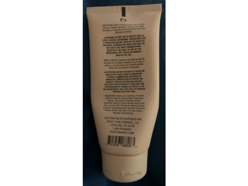 Pure Romance Whipped Rainbow Sherbet Kissable Creamy Lubricant