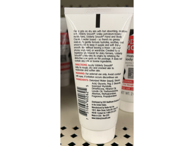 Udderly Smooth Hand & Body Cream, 2 oz/57 g