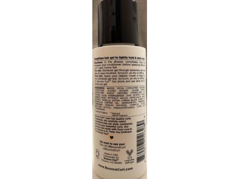 Bounce Curl Light Hold Creme Gel, Aloe & Nigella Sativa, 2 fl oz/60 mL