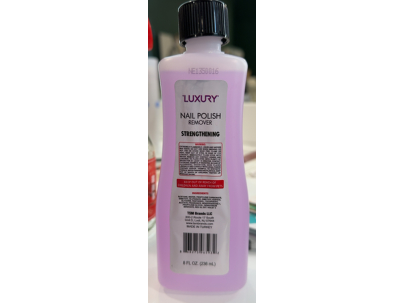 Luxury Nail Polish Remover, Vitamin E & Panthenol, 8 fl oz/236 mL